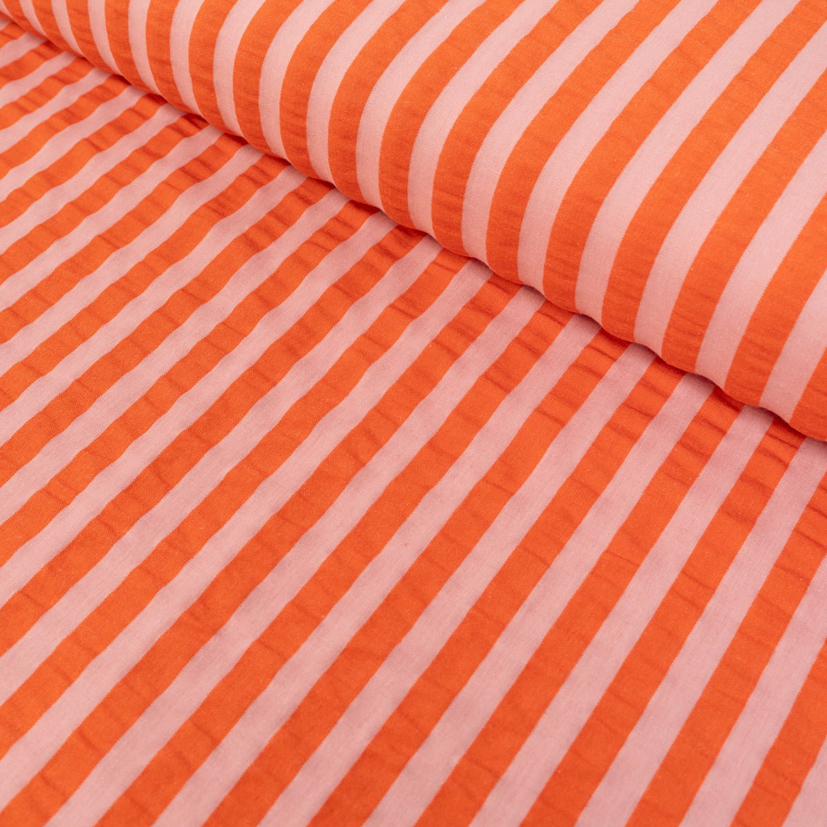 tissu seersucker rayé