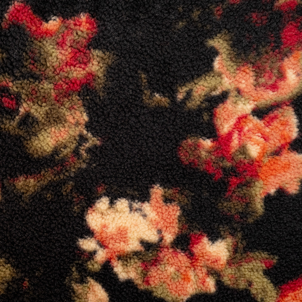 Tissu sherpa - Flamenco - Noir