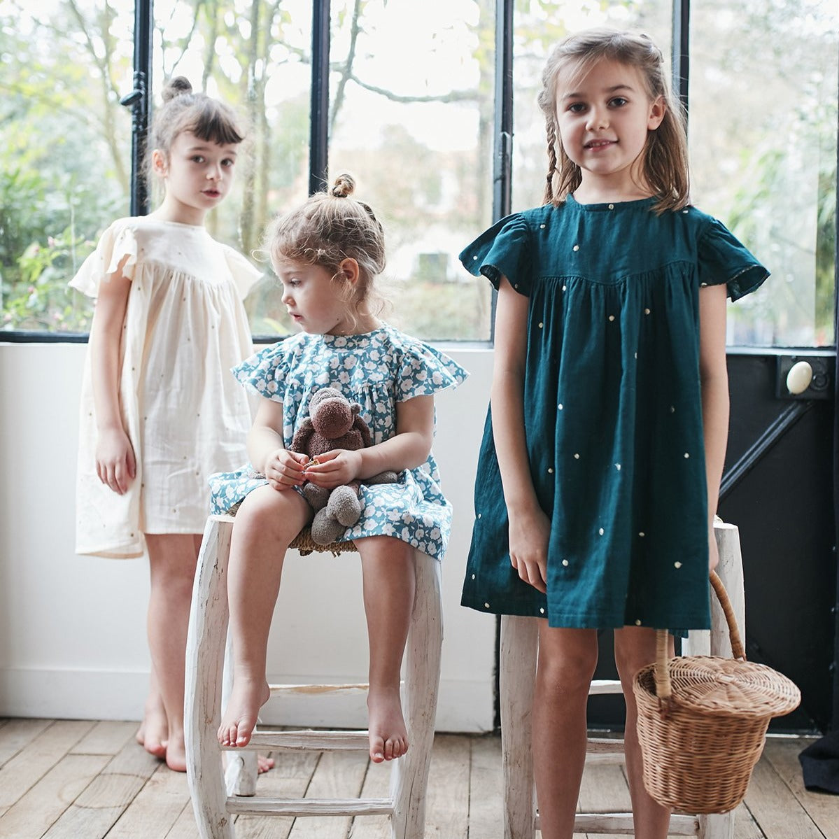 Couture de blouse et robe pour mère et fille