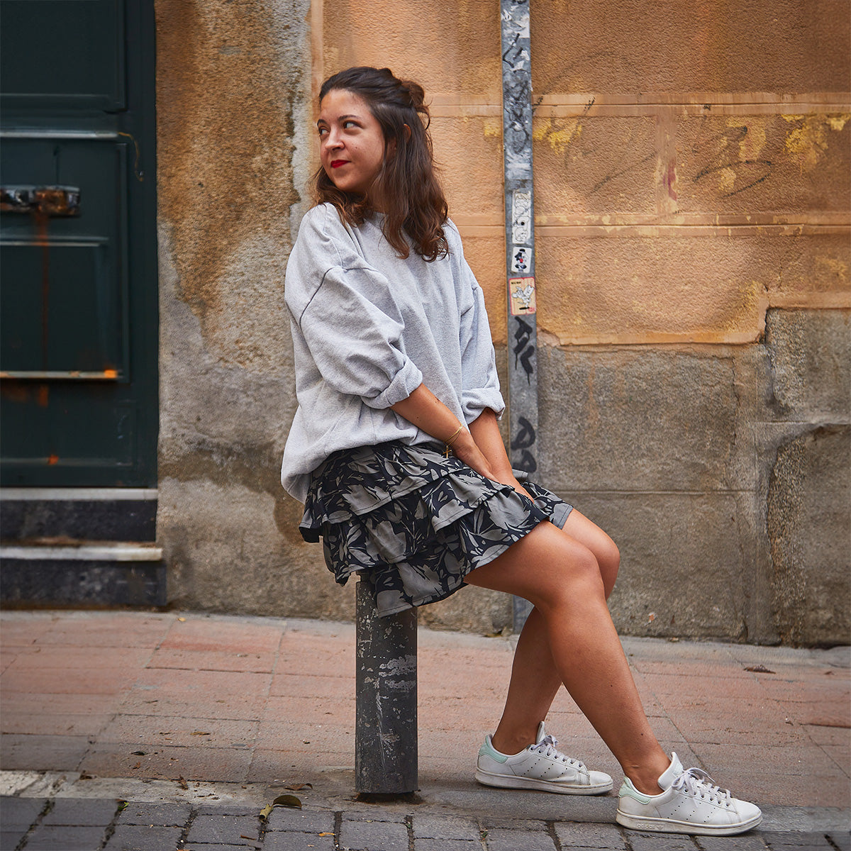 Couture de jupe à volants