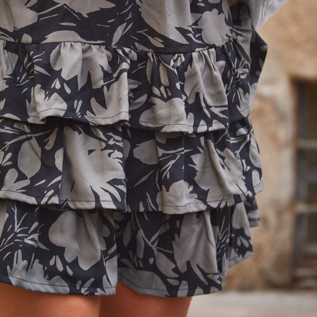 Couture de jupe à volants pour femme