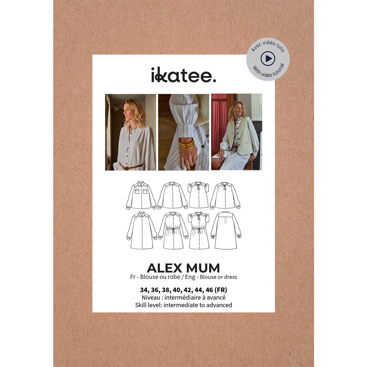 Patron de couture blouse robe femme