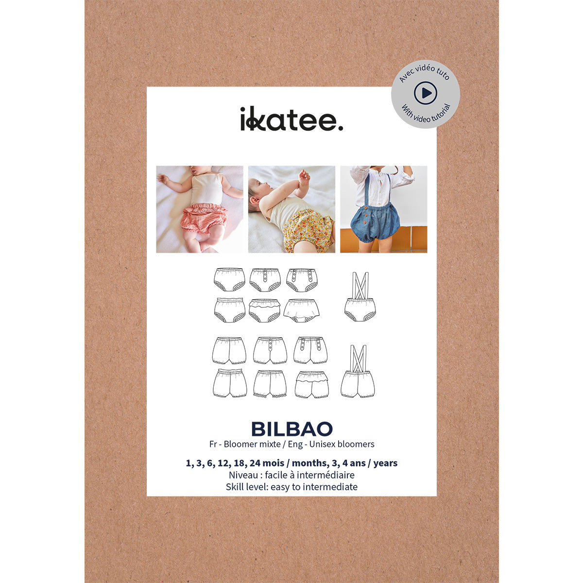 patron de couture bloomer bébé