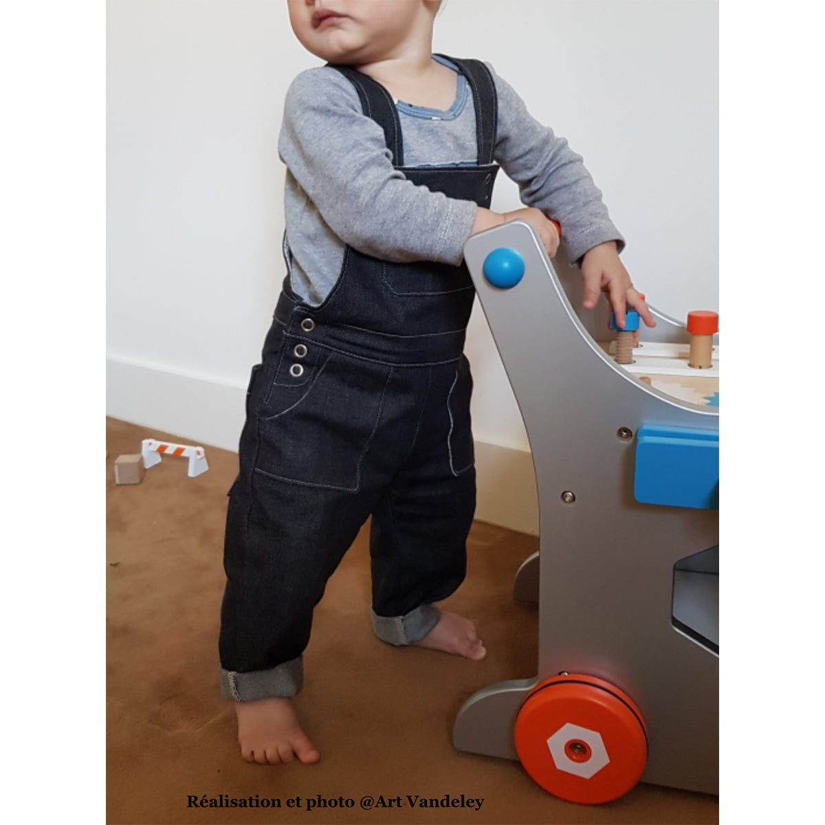 Couture de salopette pour bébé mixte