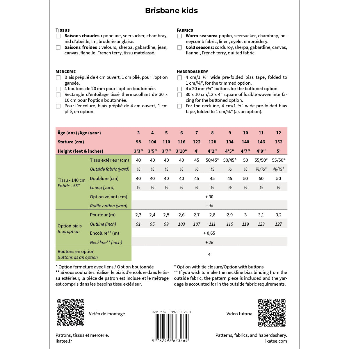 Coudre un top pour enfant