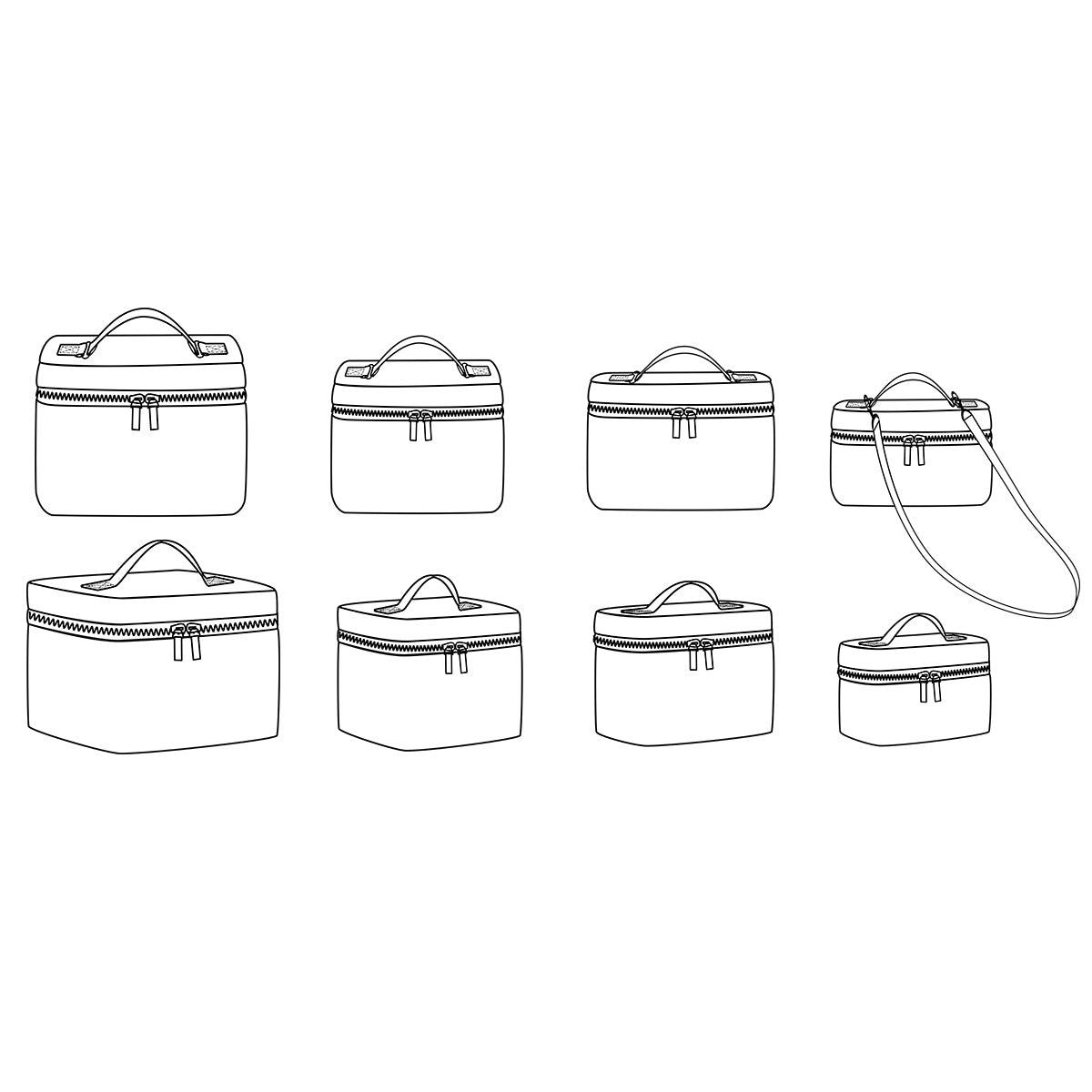 patron de couture de vanity et sac