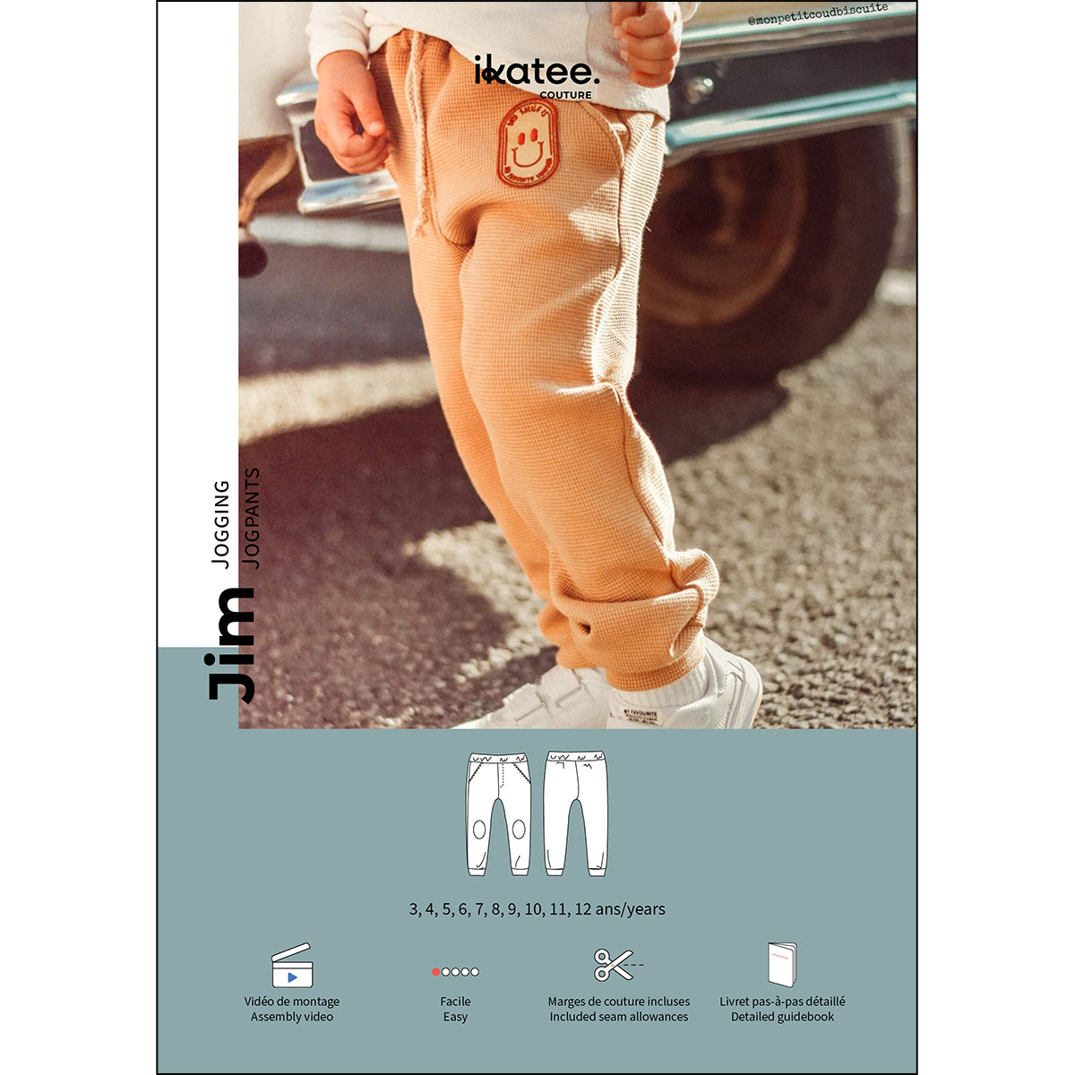 patron de couture pantalon jogging enfant