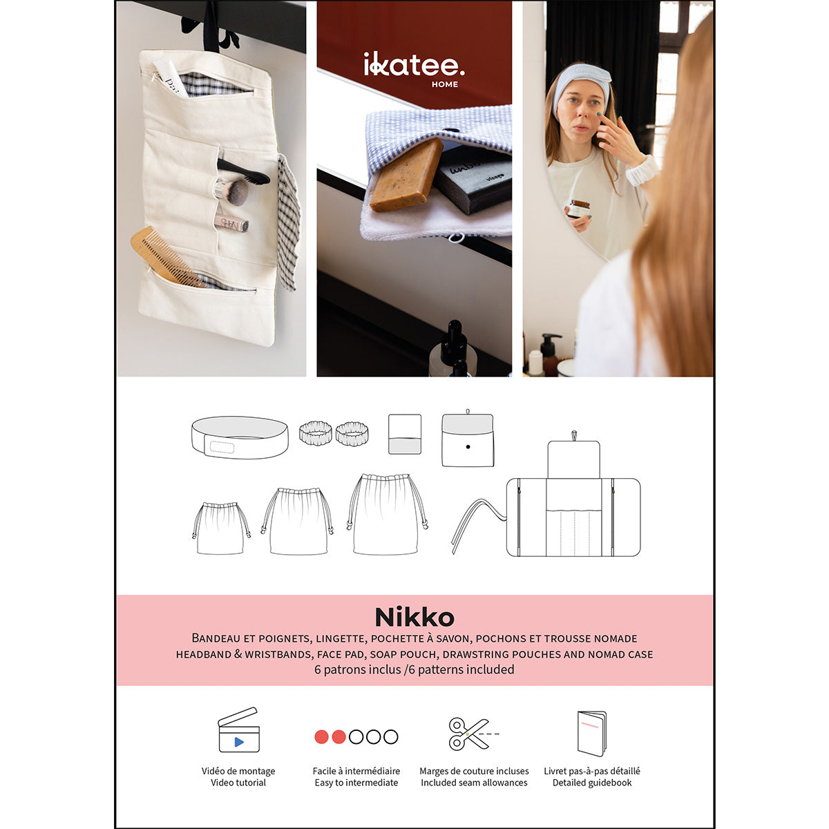 patron de couture accessoires salle de bains