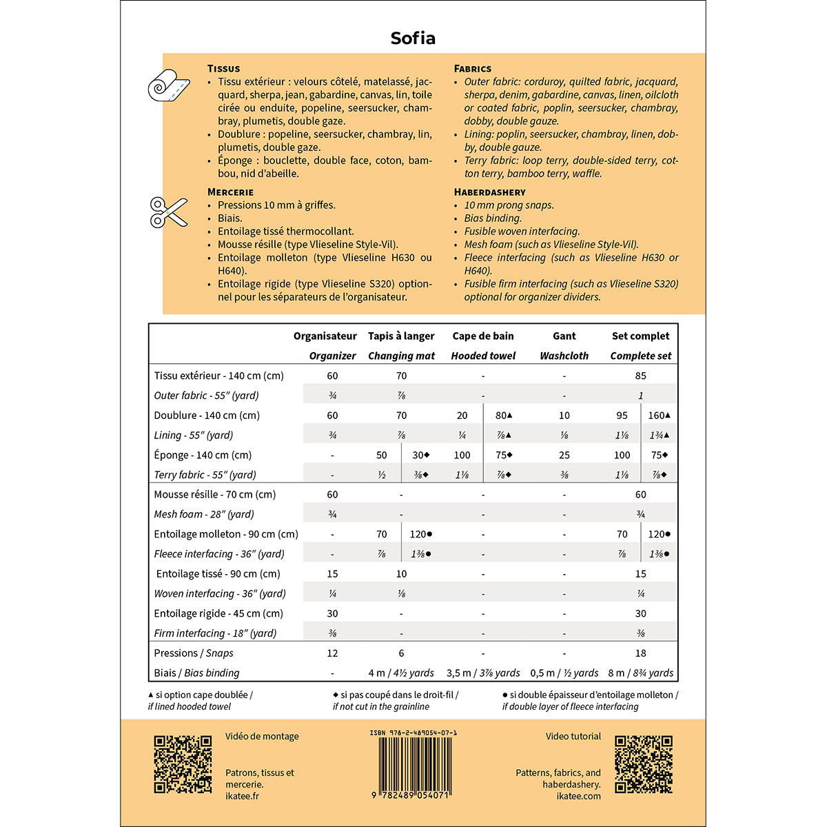 Sofia couverture dos