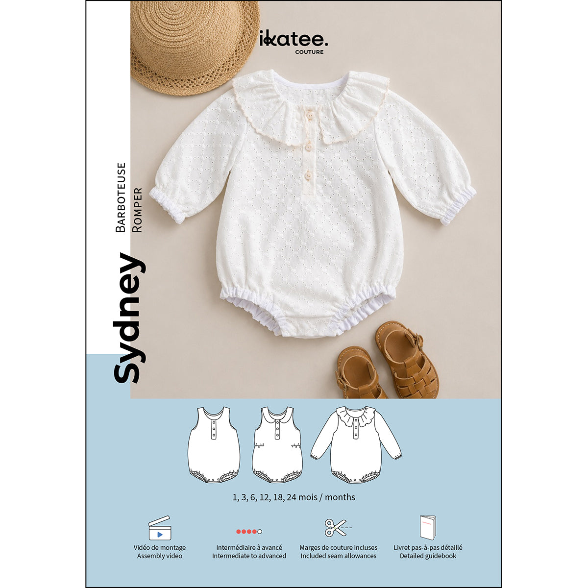 patron de couture barboteuse bébé