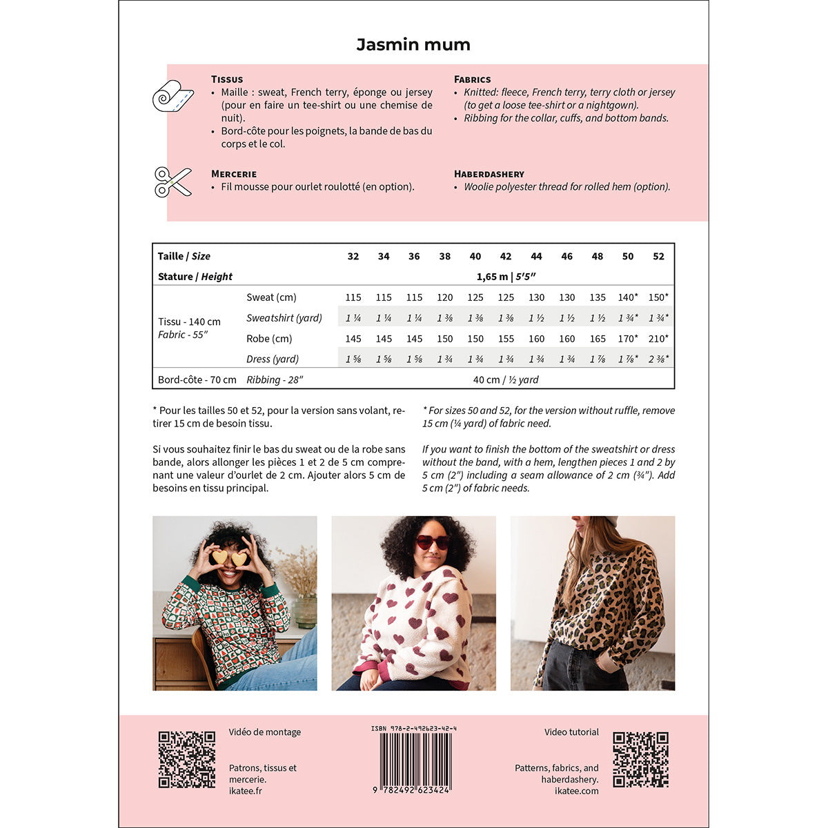 Patron de couture sweat femme