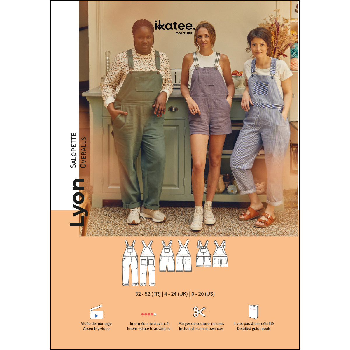 Patron de couture salopette femme