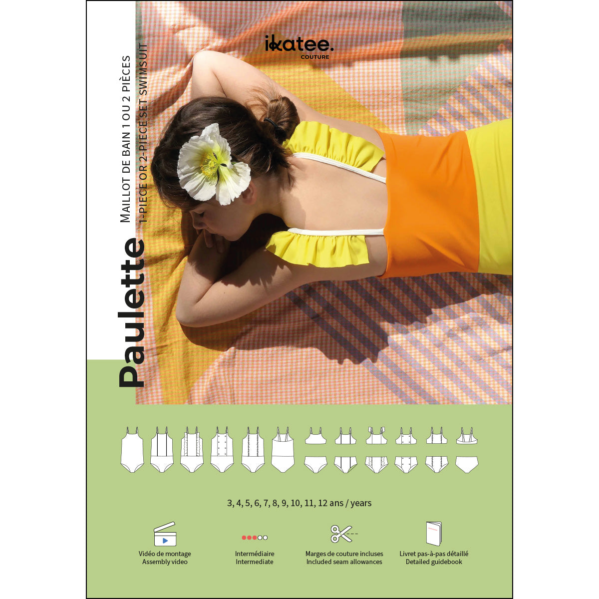 patron de couture maillot fille