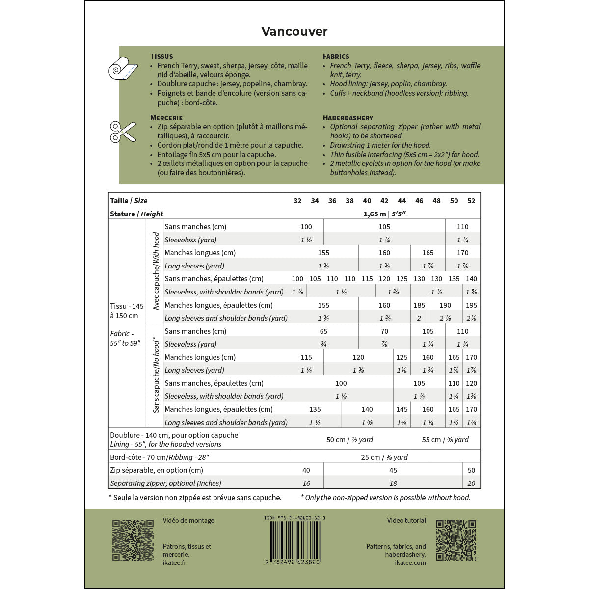 Patron de sweat pour femme format papier