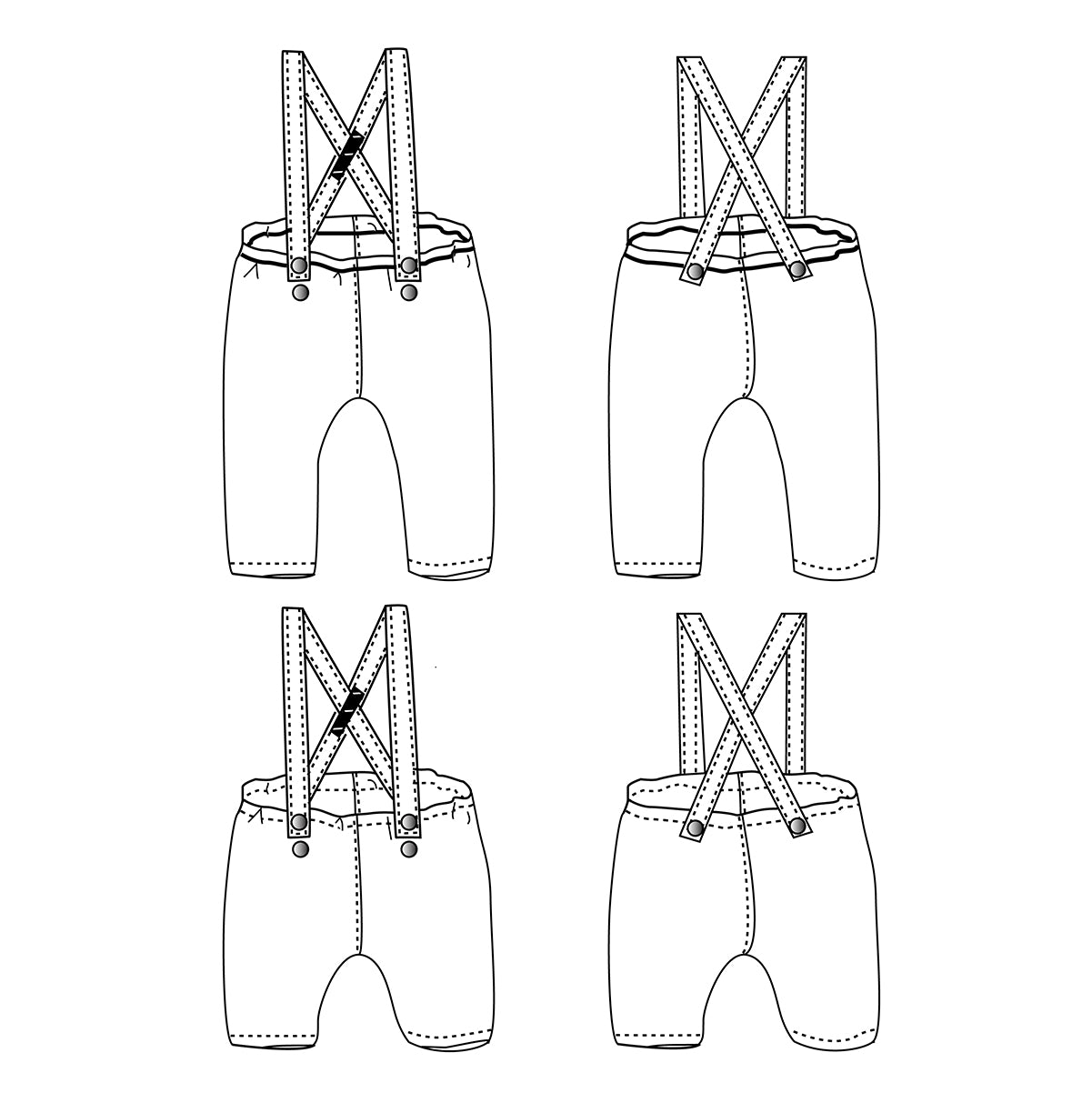 Patron de pantalon et short pour bébé