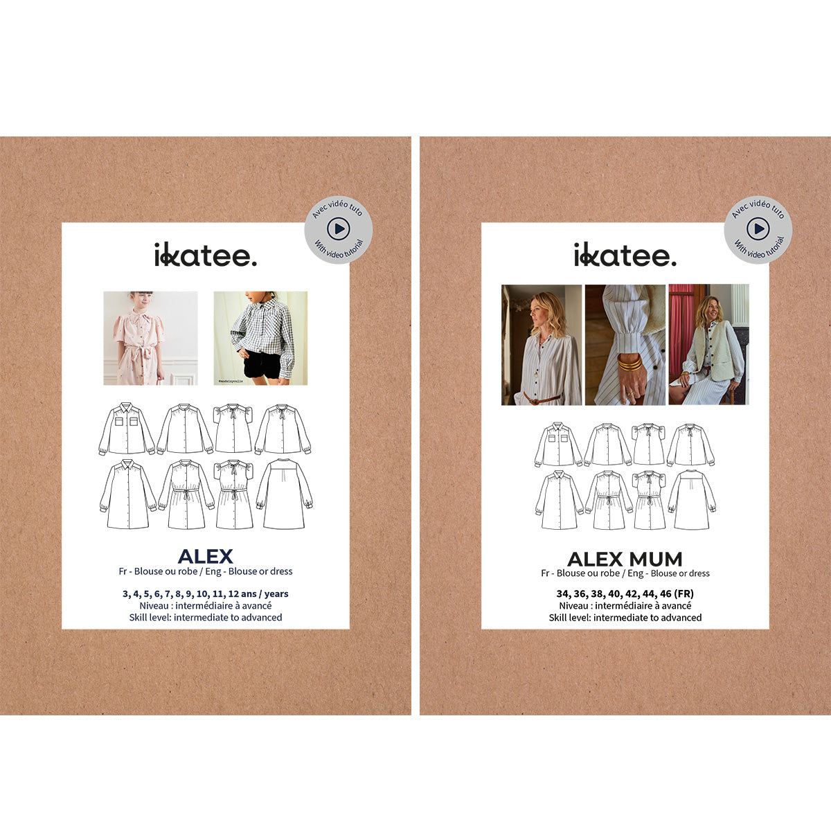 patron de couture robe femme enfant