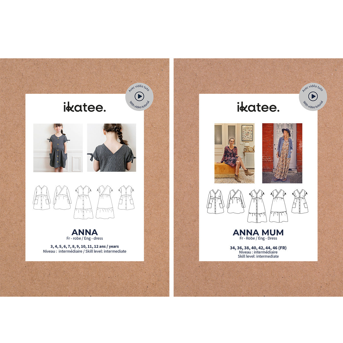 patron de couture robe femme enfant