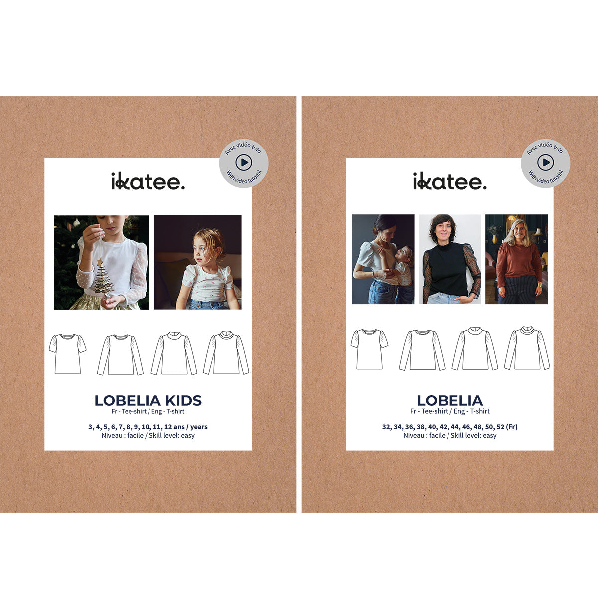 patron de couture tee-shirt femme enfant