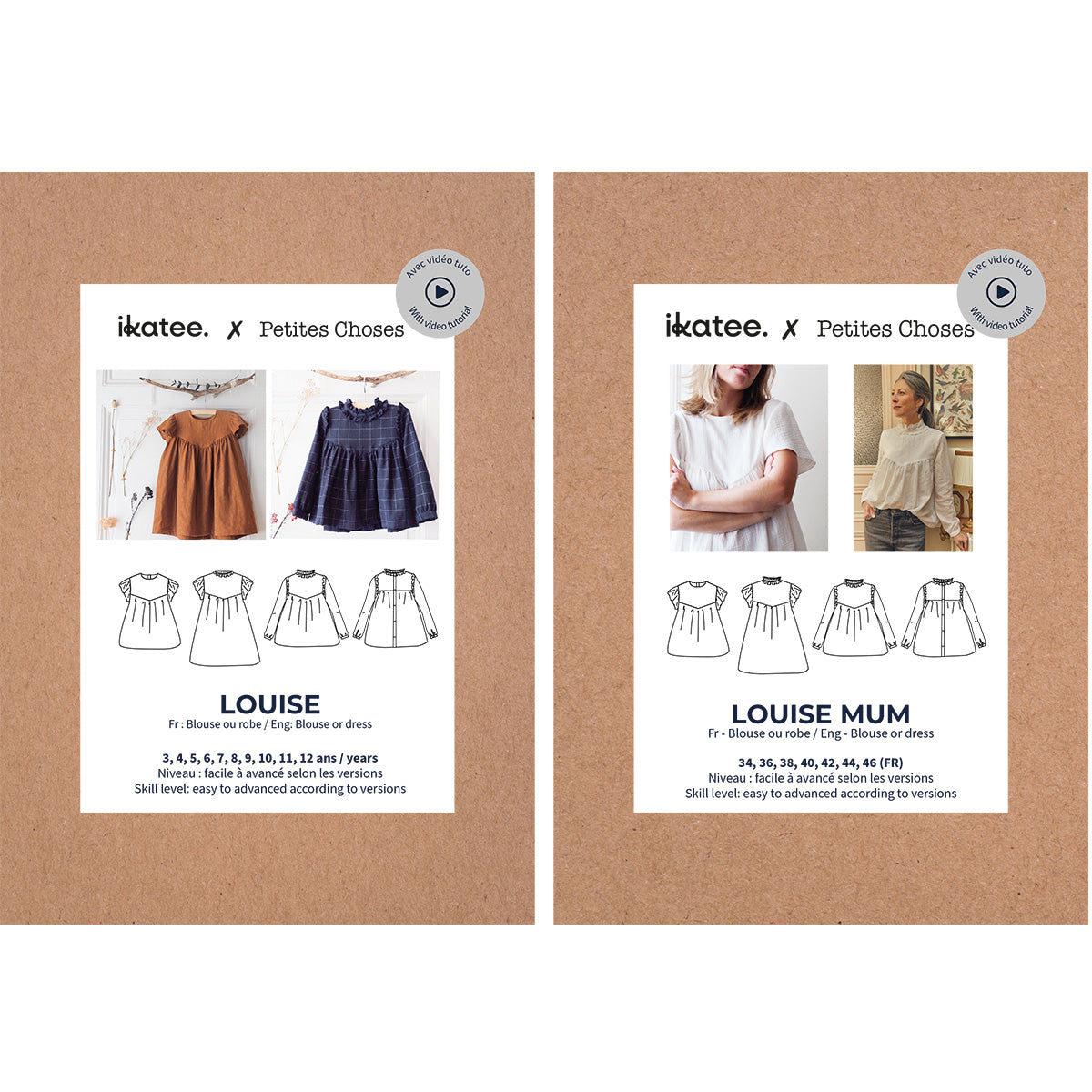 patron de couture robe femme enfant