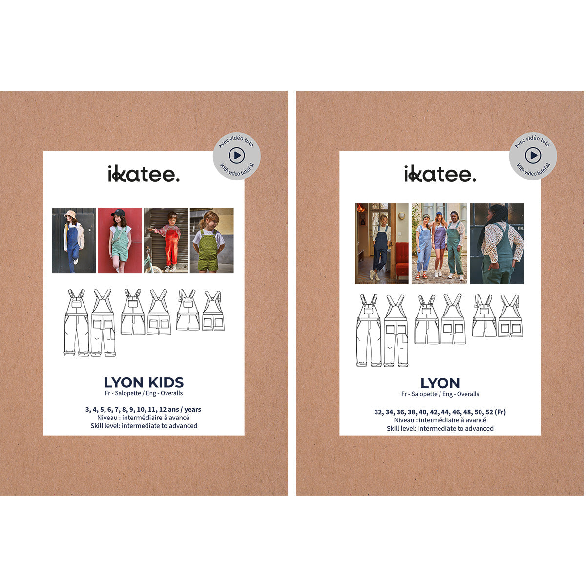 patron de couture salopette femme enfant