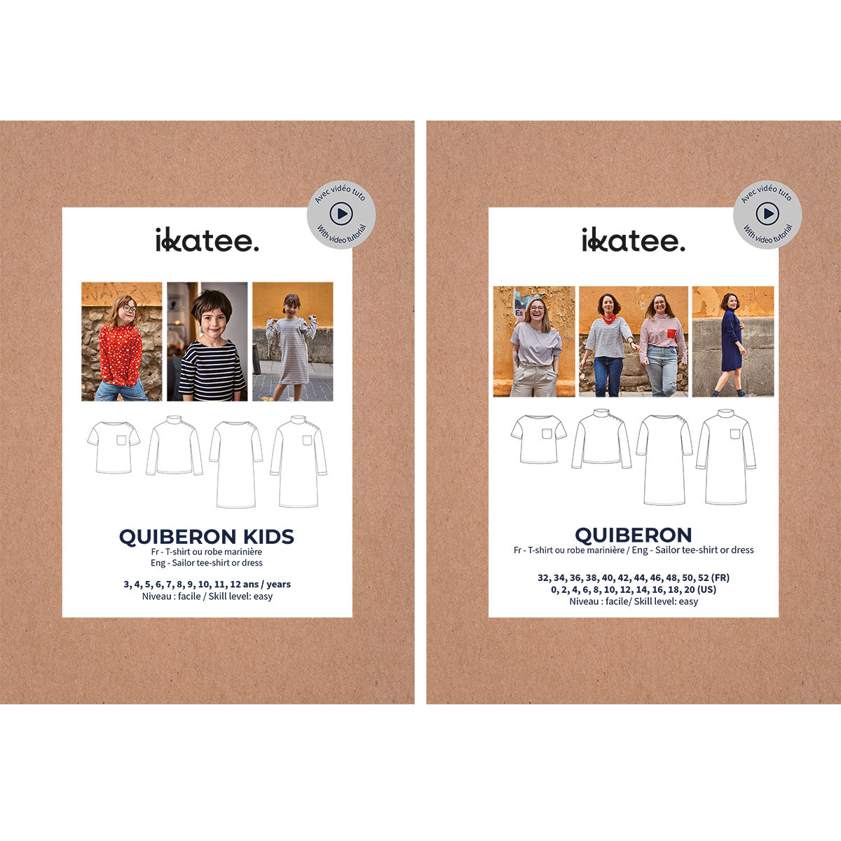 Coudre une marinière facile pour femme et enfant