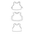 coudre un plastron à volants bébé