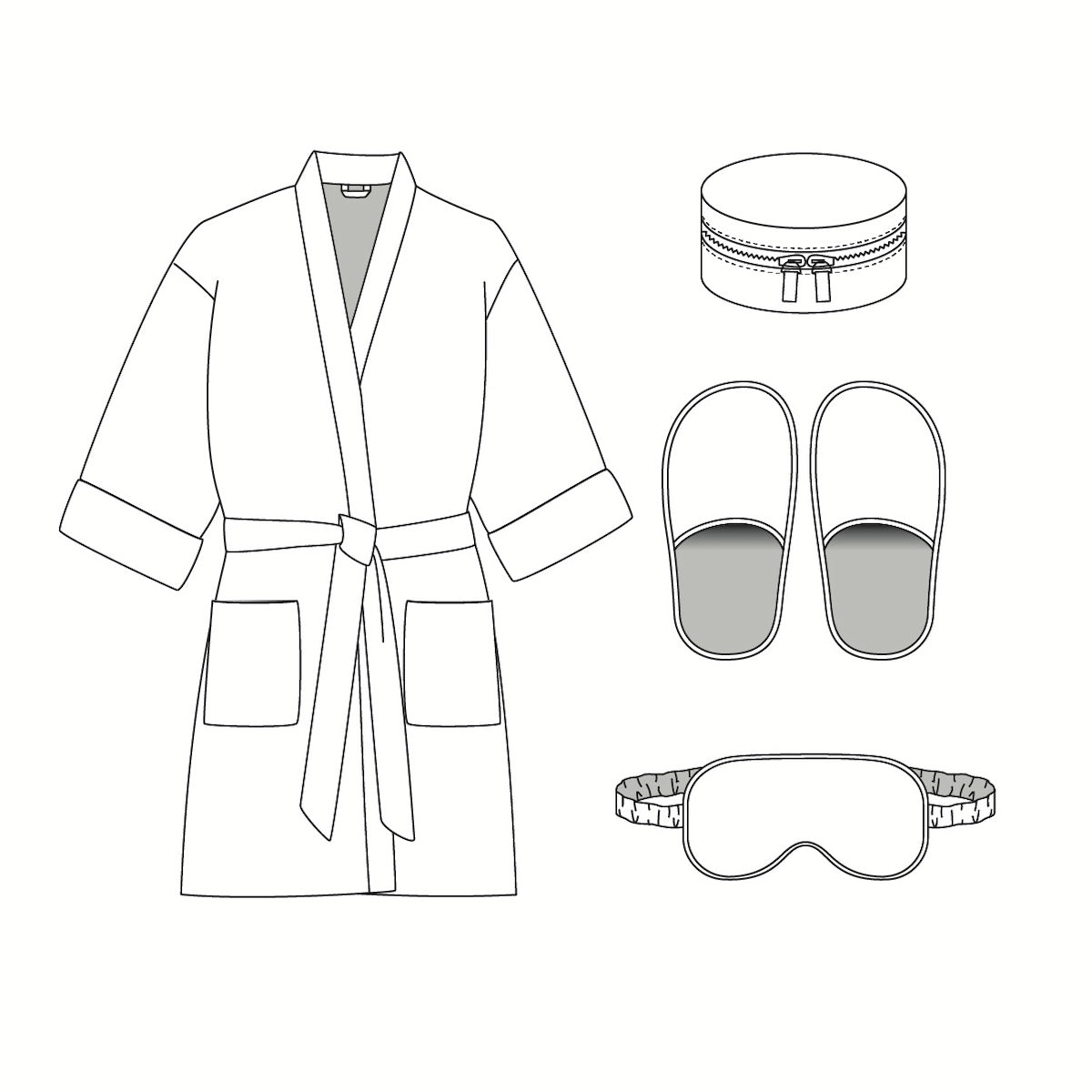 Patron de couture kimono et chaussons