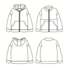 Patron de couture sweat zippé facile capuche enfant