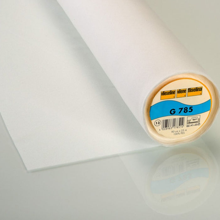 Entoilage Vlieseline® tissé fin - coton thermocollant 90 cm - Blanc