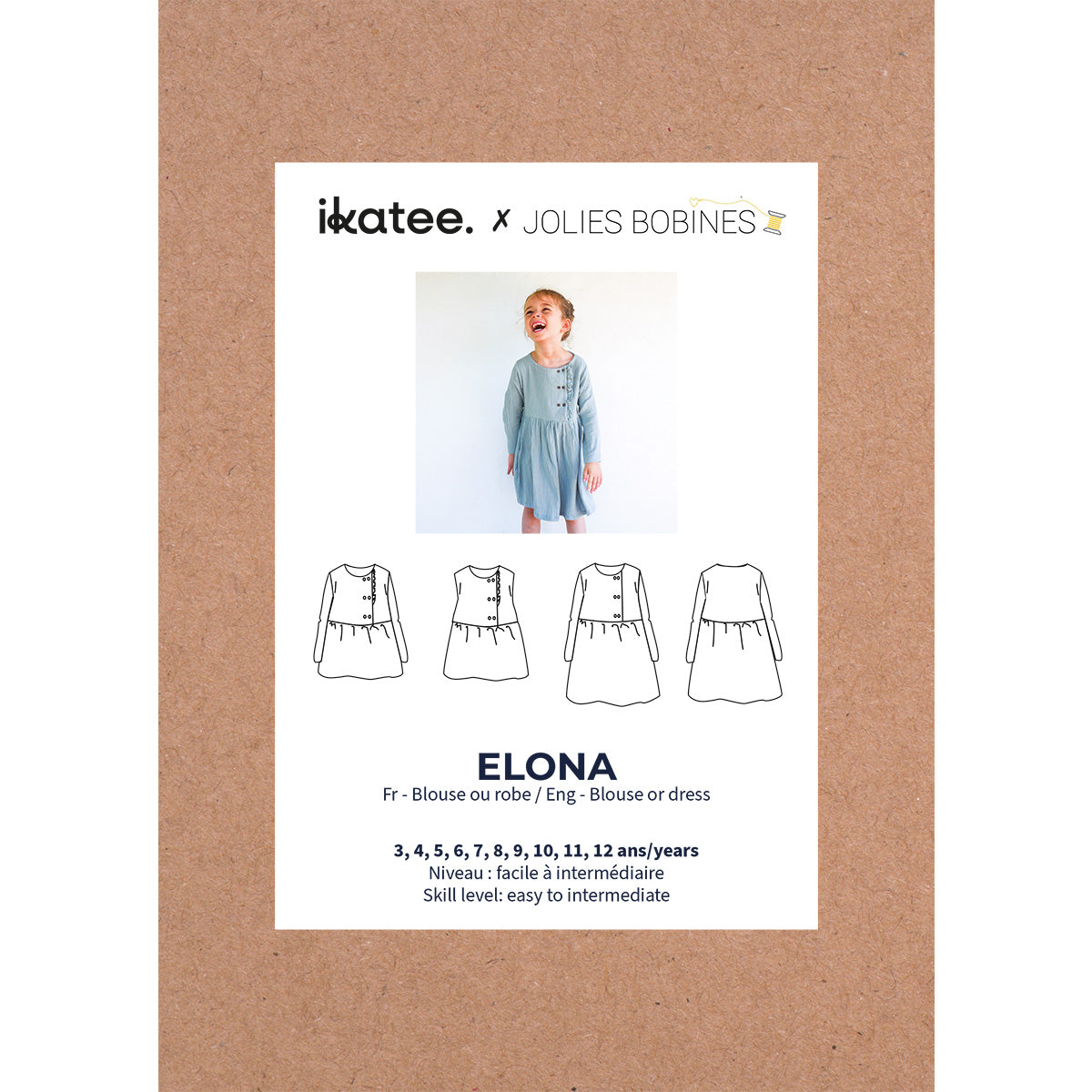 Patron robe ou blouse pour fille