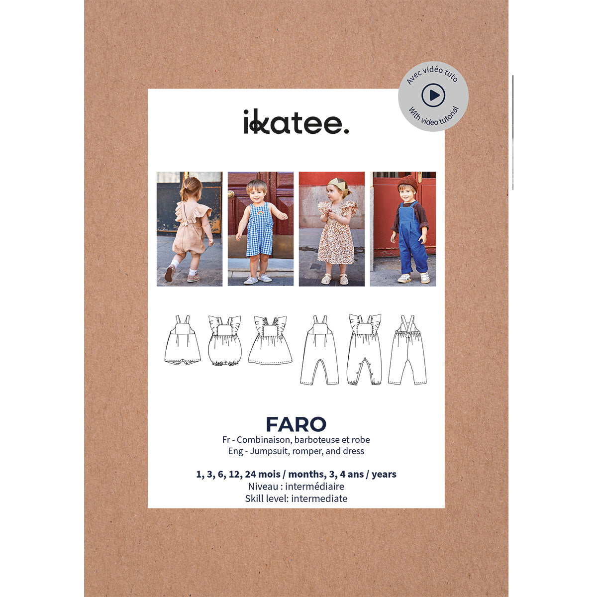 patron de couture salopette bébé