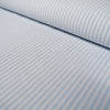 Tissu Popeline - Rayures - Bleu clair et blanc