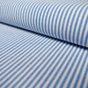 Tissu Popeline - Rayures - Blue sky et blanc