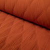 Tissu Double gaze matelassée - Terre