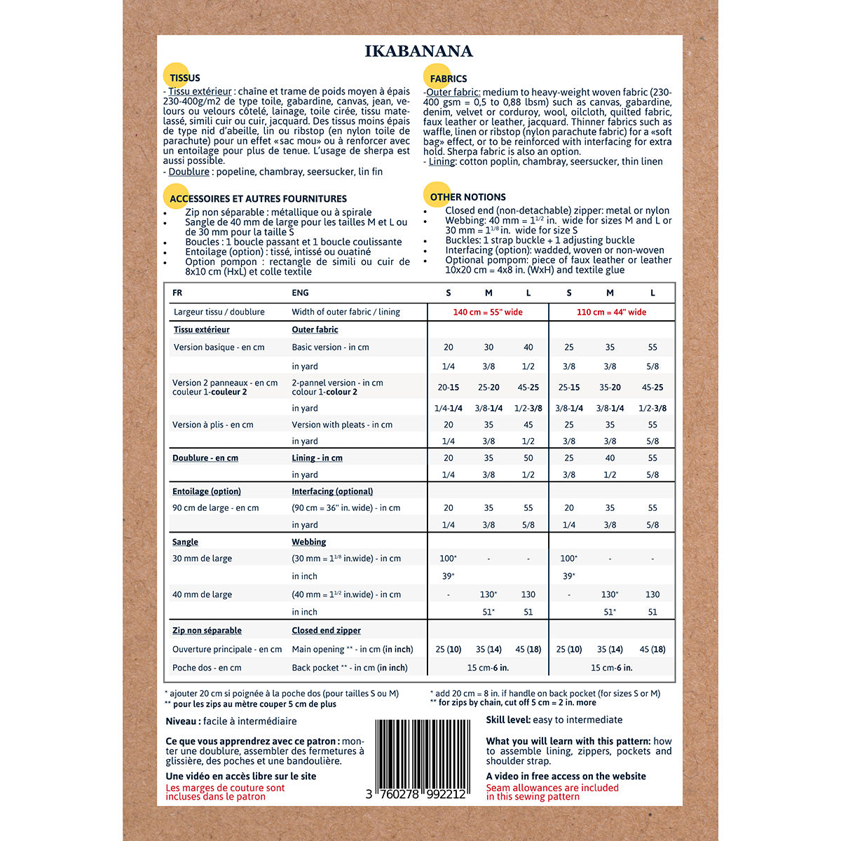 Coudre une banane facile