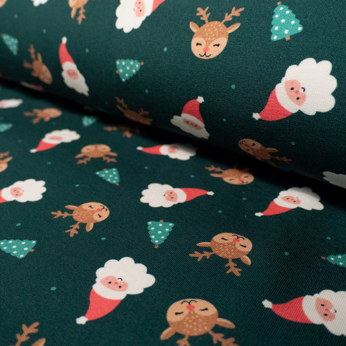 Tissu BIO motif de Noël