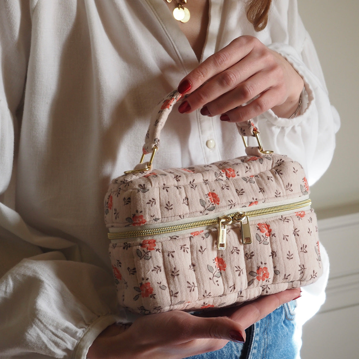 patron de couture de mini sac vanity