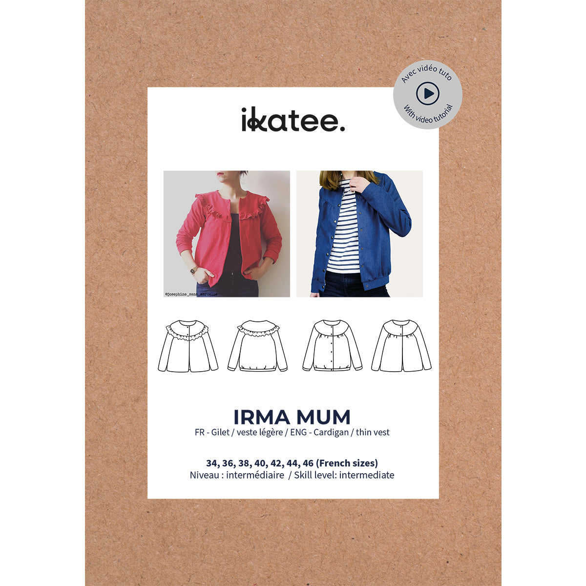 Patron de couture gilet femme