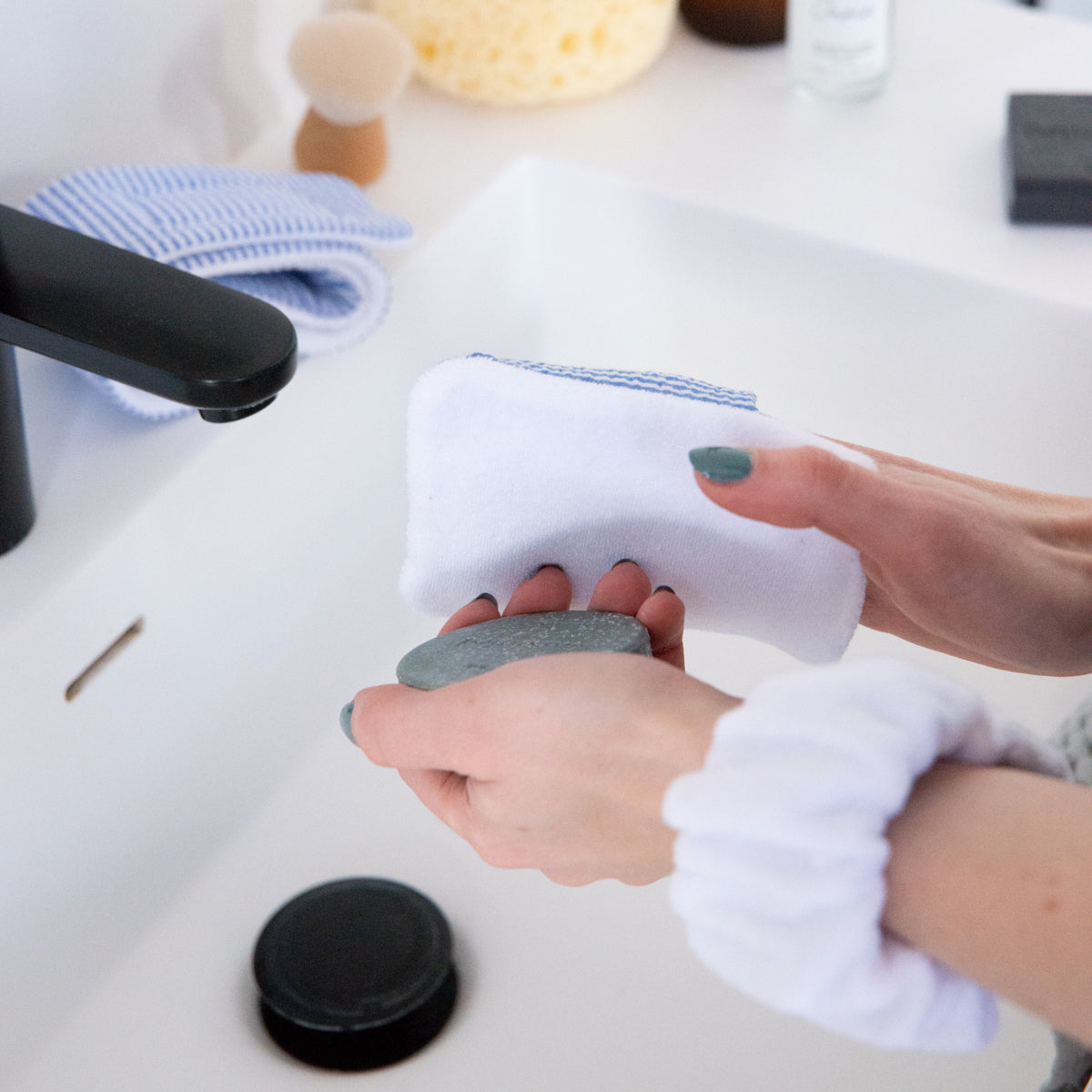 coudre une lingette et des poignets