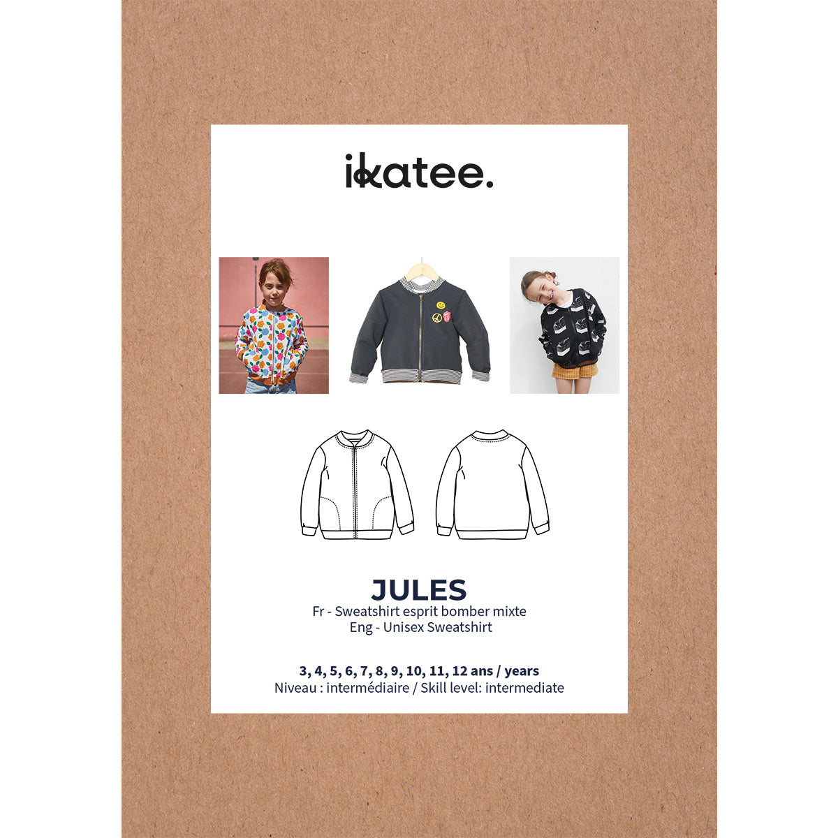 Patron de couture sweat zippé enfant