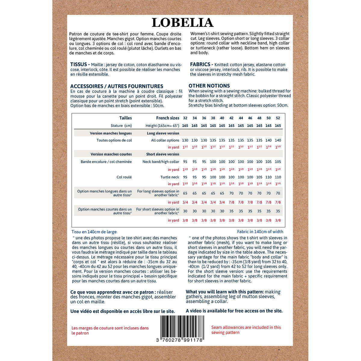 Duo de patron de t-shirt format papier