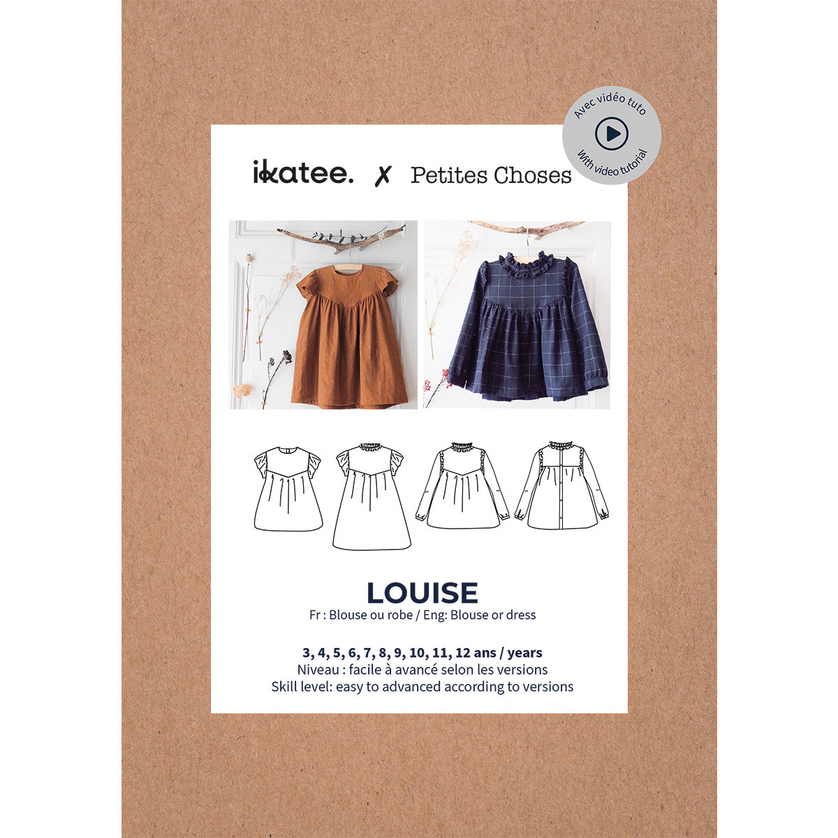 patron de couture blouse robe enfant