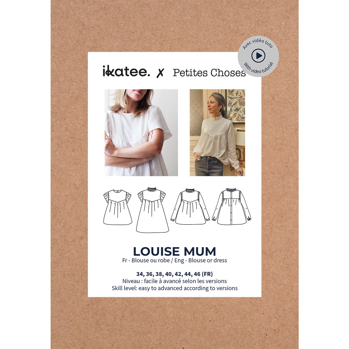 Patron de couture blouse robe femme