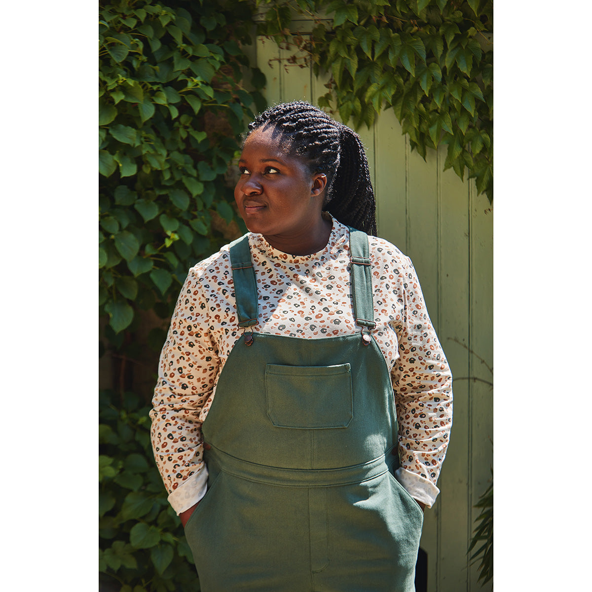 Couture de salopette longue