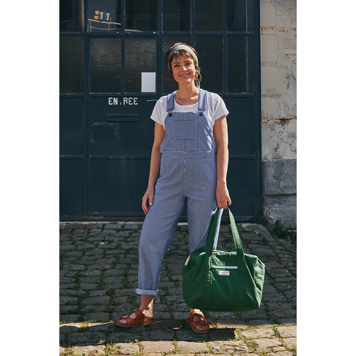 Couture de salopette à bretelles pour femme