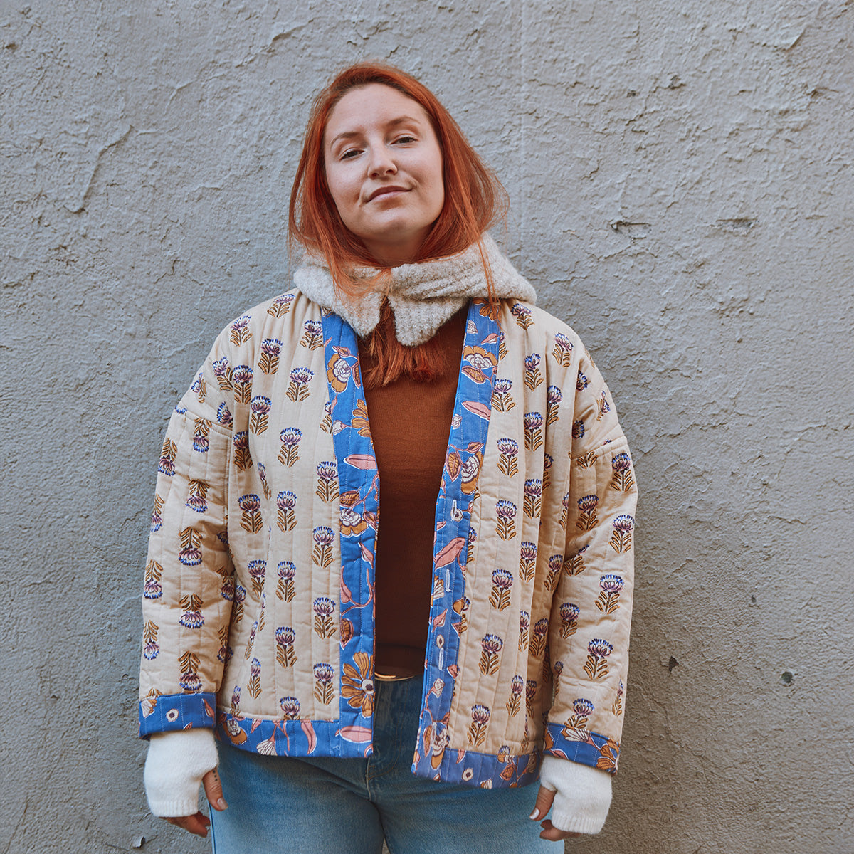 Paton de veste matelassée réversible femme