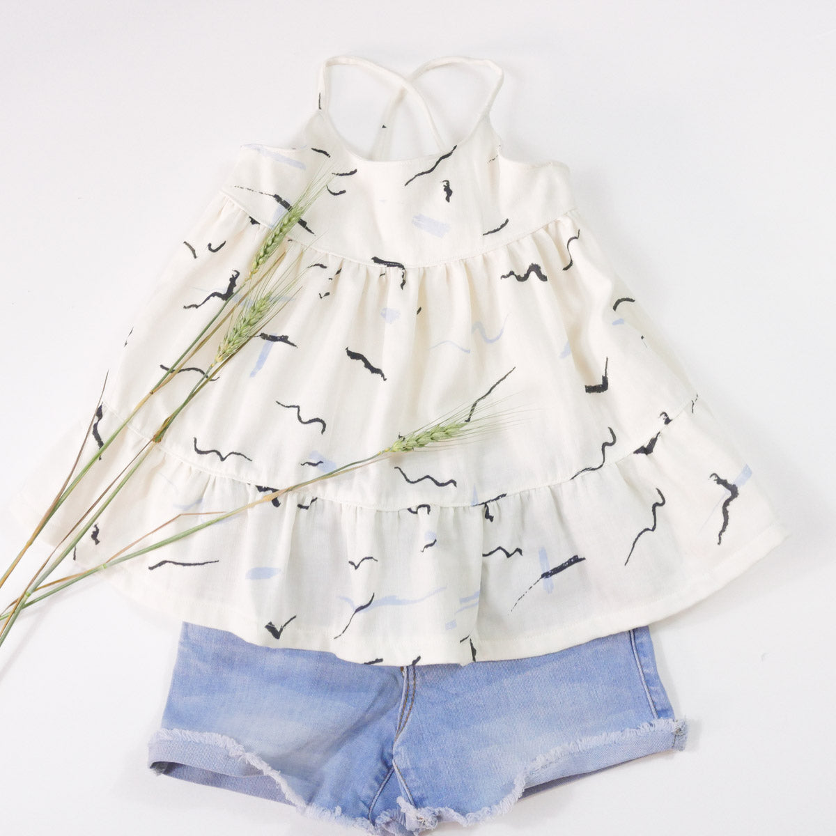 Couture de top et robe pour mère et fille