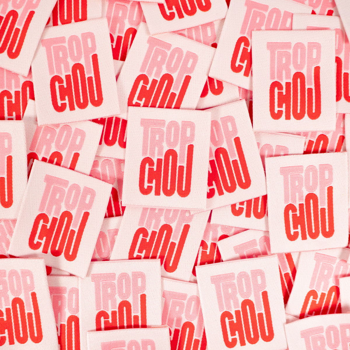 Étiquettes tissées Ikatee Trop chou