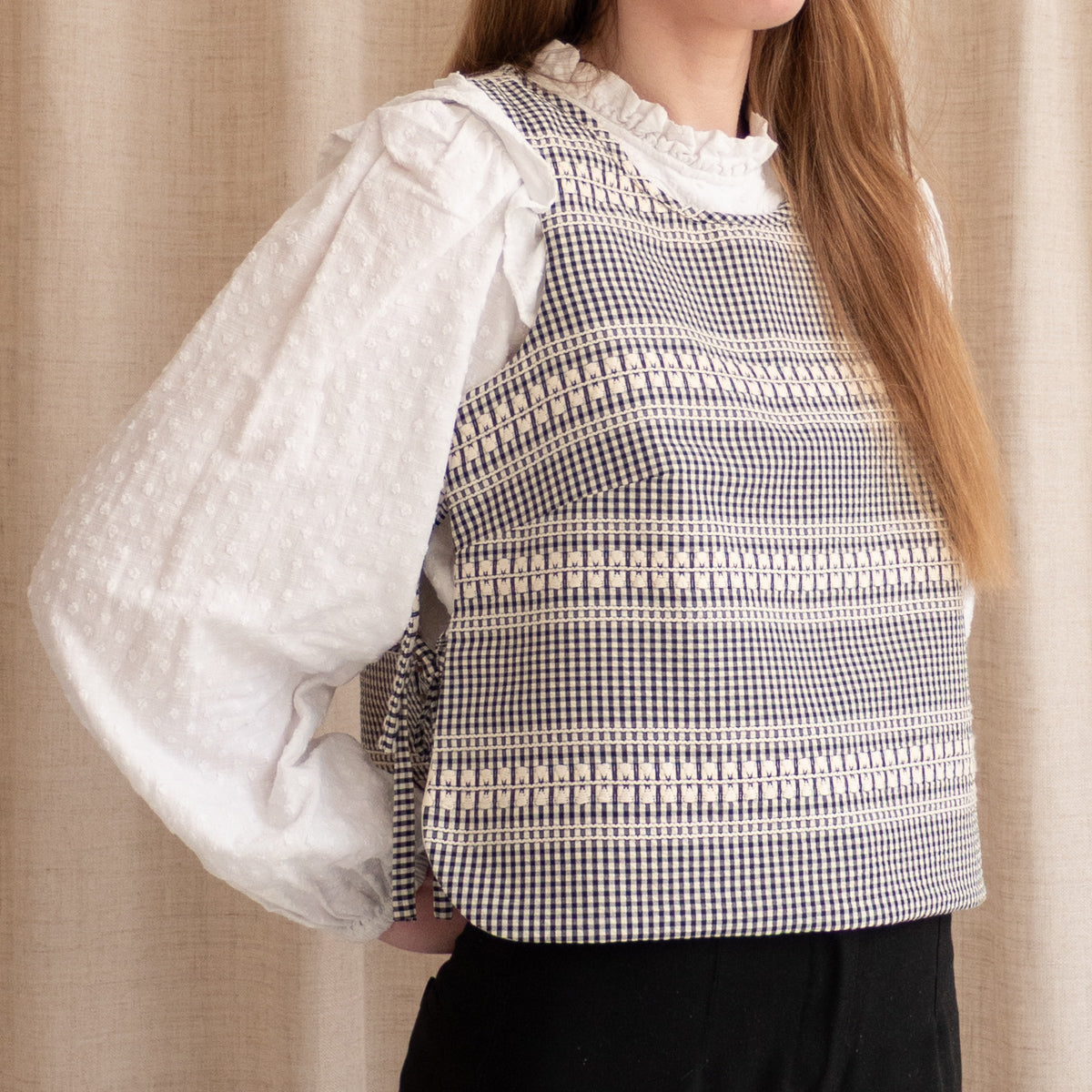 Patron de couture plastron femme