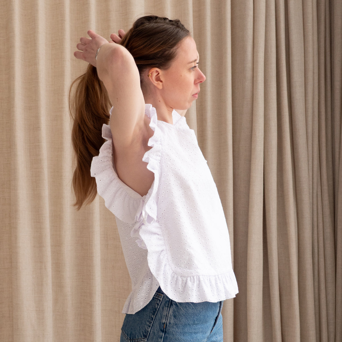 DIY surpull femme à volants